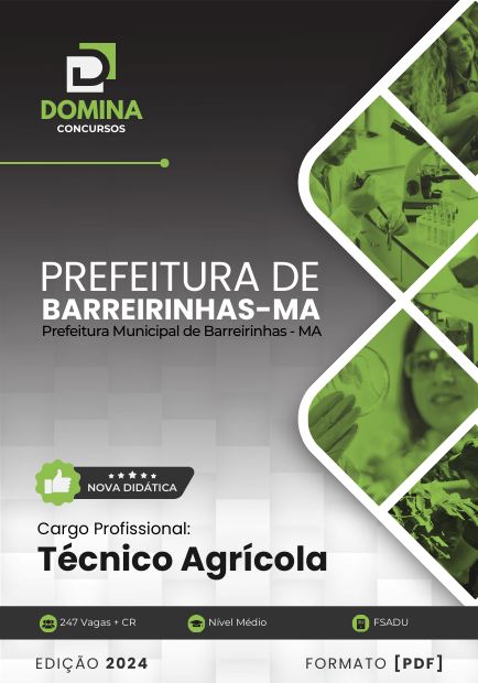 Apostila Técnico Agrícola Barreirinhas MA 2024