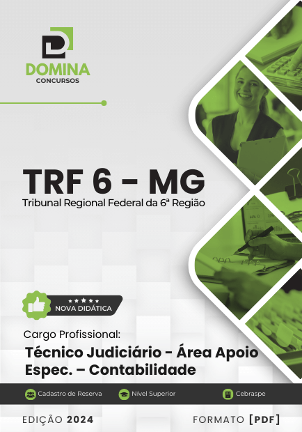 Apostila Técnico Judiciário Contabilidade TRF 6 2024