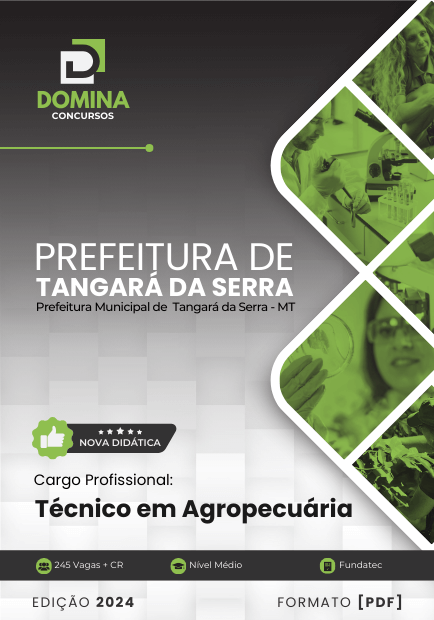 Apostila Técnico em Agropecuária Tangará da Serra MT 2024