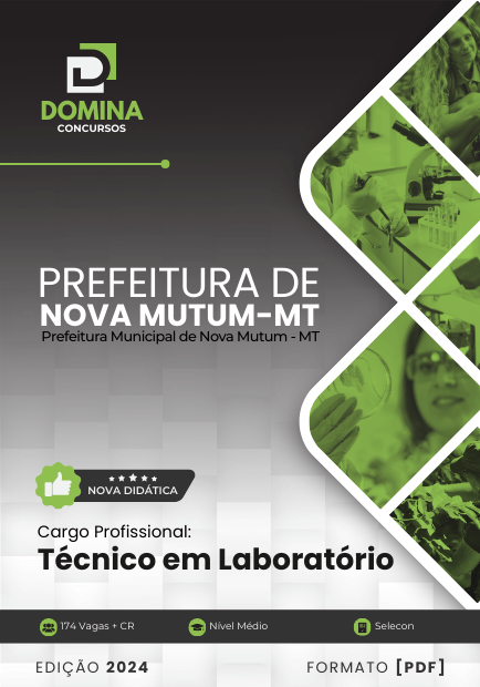 Apostila Técnico em Laboratório Nova Mutum MT 2024