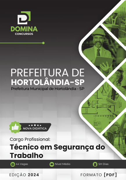 Apostila Técnico em Segurança do Trabalho Hortolândia SP 2024