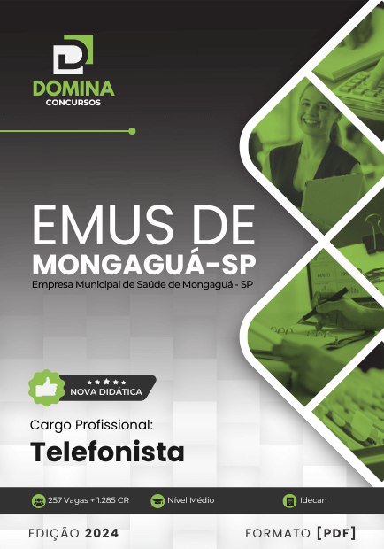 Apostila Telefonista EMUS Mongaguá SP 2024