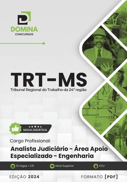 Apostila Analista Judiciário Engenharia TRT MS 2024