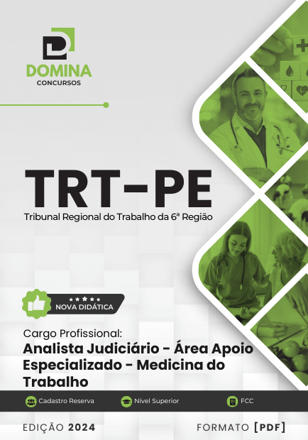 Apostila Analista Judiciário Medicina Trabalho TRT PE 2024