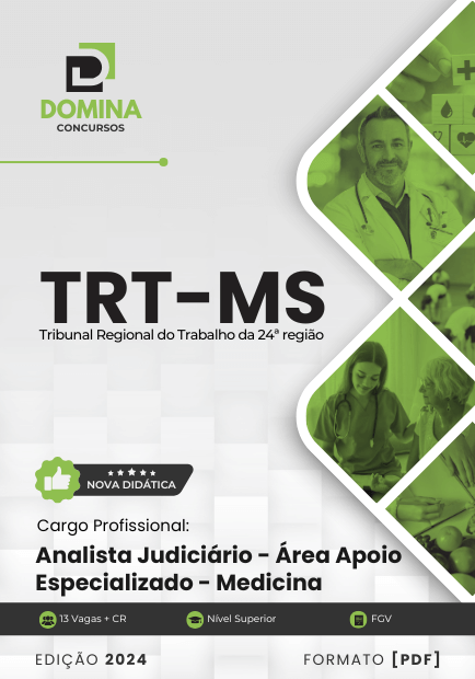 Apostila Analista Judiciário Medicina TRT MS 2024