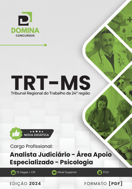 Apostila Analista Judiciário Psicologia TRT MS 2024