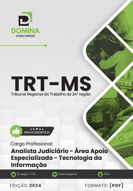 Apostila Analista Judiciário Tecnologia Informação TRT MS 2024