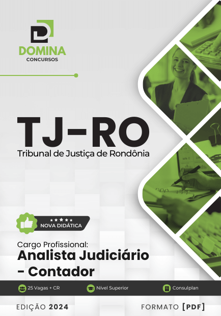 Apostila Analista Judiciário Contador TJ RO 2024