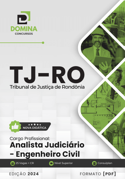 Apostila Analista Judiciário Engenheiro Civil TJ RO 2024