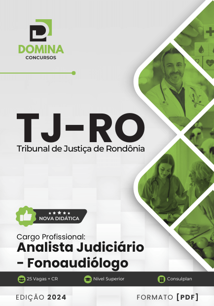 Apostila Analista Judiciário Fonoaudiólogo TJ RO 2024