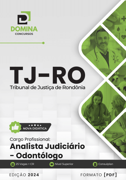 Apostila Analista Judiciário Odontólogo TJ RO 2024