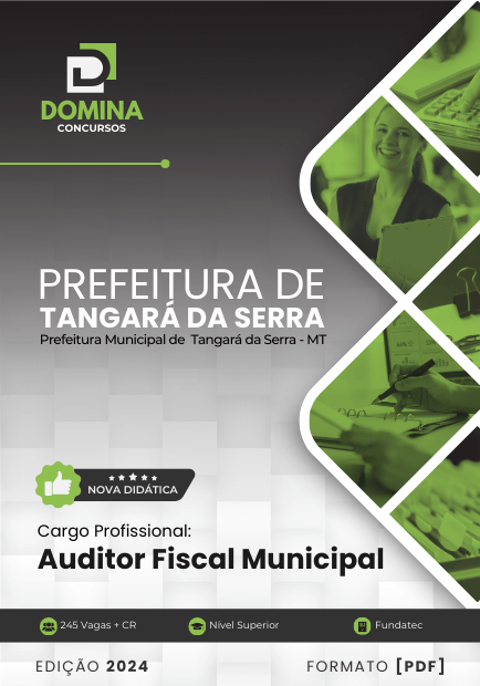 Apostila Auditor Fiscal Municipal Tangará da Serra MT 2024