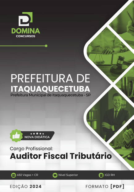 Apostila Auditor Fiscal Tributário Itaquaquecetuba SP 2024