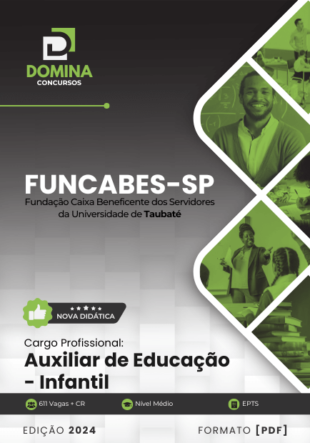 Apostila Auxiliar de Educação Infantil FUNCABES SP 2024