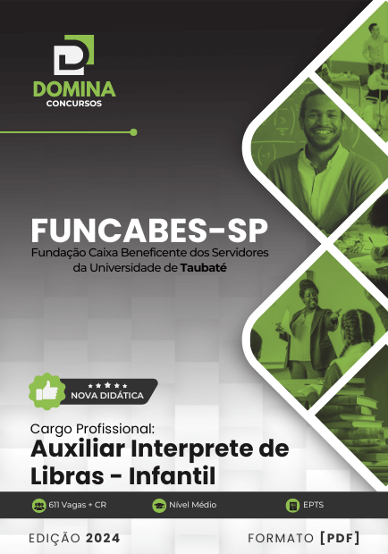 Apostila Auxiliar Intérprete de LIBRAS FUNCABES SP 2024