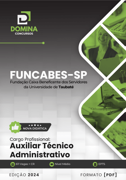 Apostila Auxiliar Técnico Administrativo FUNCABES SP 2024