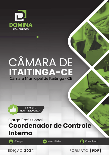 Apostila Coordenador Controle Interno Câmara Itaitinga CE 2024