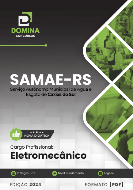 Apostila Eletromecânico SAMAE Caxias do Sul RS 2024