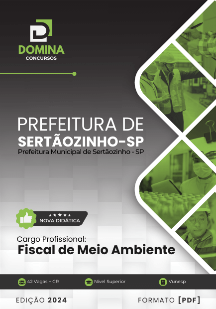 Apostila Fiscal Meio Ambiente Sertãozinho SP 2024