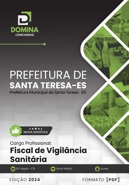 Apostila Fiscal de Vigilância Sanitária Santa Teresa ES 2024