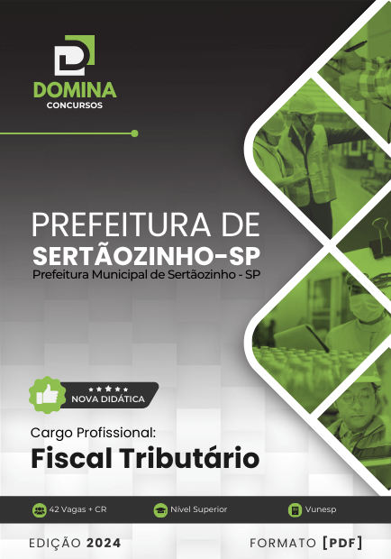 Apostila Fiscal Tributário Sertãozinho SP 2024