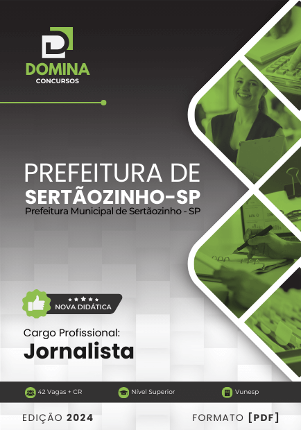 Apostila Concurso Jornalista Sertãozinho SP 2024