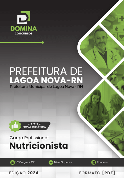 Apostila Nutricionista Lagoa Nova RN 2024