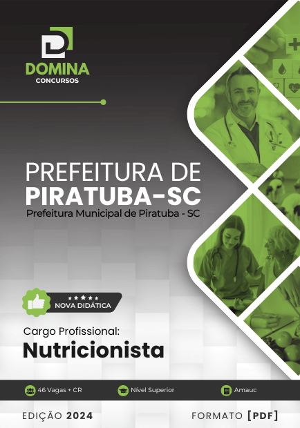 Apostila Nutricionista Piratuba SC 2024