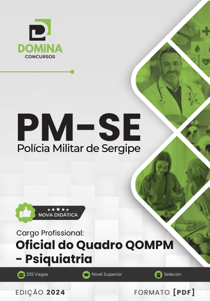 Apostila Oficial do Quadro Psiquiatria PM SE 2024