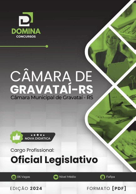 Apostila Oficial Legislativo Câmara Gravataí RS 2024