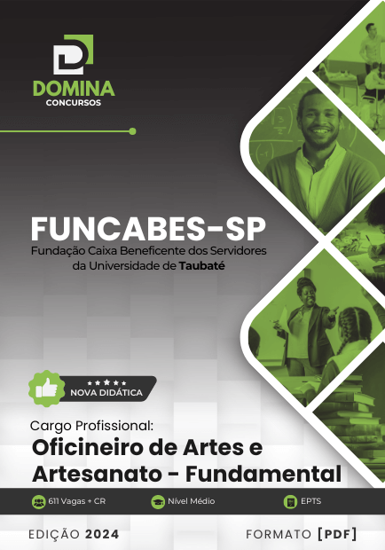 Apostila Oficineiro de Artes FUNCABES SP 2024