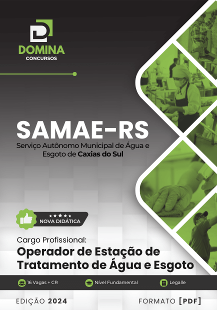 Apostila Operador de Tratamento SAMAE Caxias do Sul RS 2024