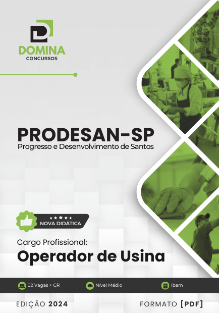 Apostila Operador Usina PRODESAN SP 2024