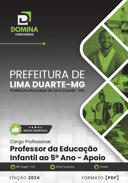 Apostila Professor Educação Infantil Apoio Lima Duarte MG 2024