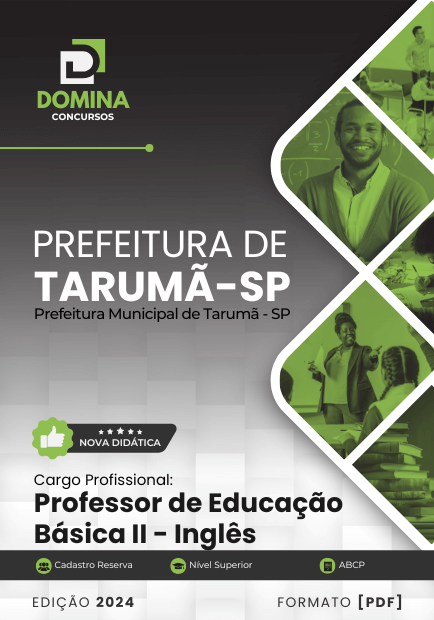 Apostila Professor de Inglês Tarumã SP 2024