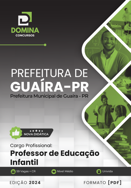 Apostila Professor de Educação Infantil Guaíra PR 2024