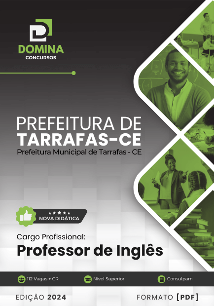 Apostila Professor Inglês Prefeitura Tarrafas CE 2024