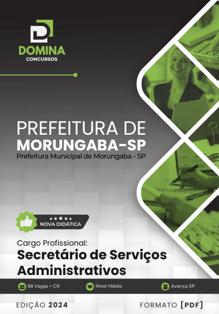 Apostila Secretário Administrativo Morungaba SP 2024