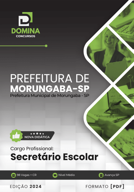 Apostila Secretário Escolar Morungaba SP 2024