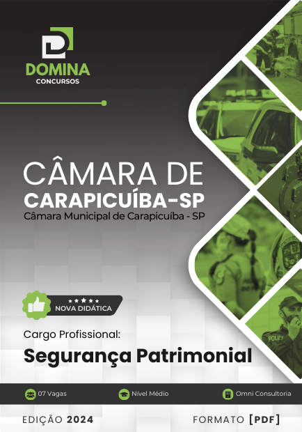 Apostila Segurança Patrimonial Câmara Carapicuíba SP 2024