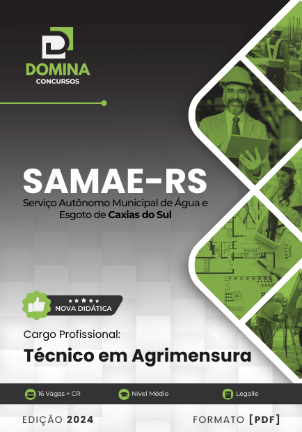 Apostila Técnico em Agrimensura SAMAE Caxias do Sul RS 2024