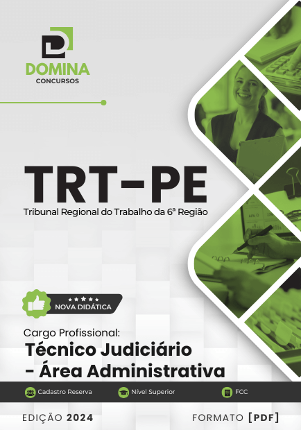 Apostila Técnico Judiciário Área Administrativa TRT PE 2024