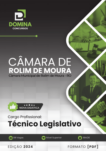 Apostila Técnico Legislativo Câmara Rolim de Moura RO 2024