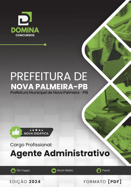 Apostila Agente Administrativo Nova Palmeira PB 2024