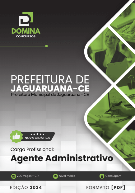 Apostila Agente Administrativo Prefeitura Jaguaruana CE 2024