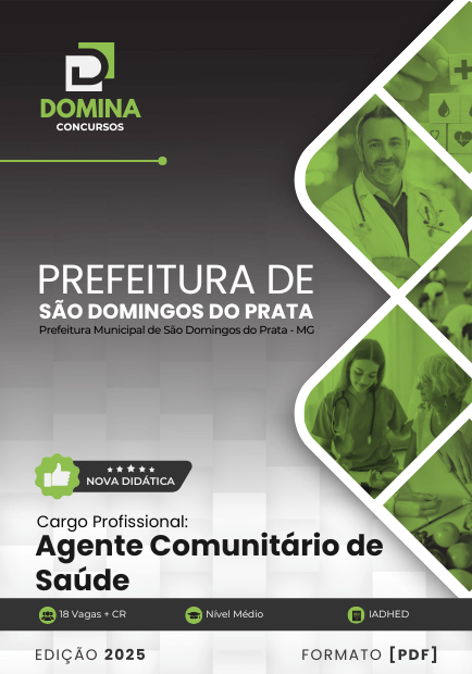 Apostila Agente Comunitário Saúde São Domingos do Prata MG 2025