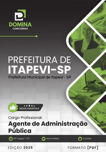 Apostila Agente de Administração Pública Itapevi SP 2025