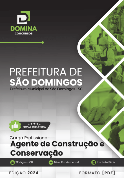 Apostila Agente de Construção São Domingos SC 2024