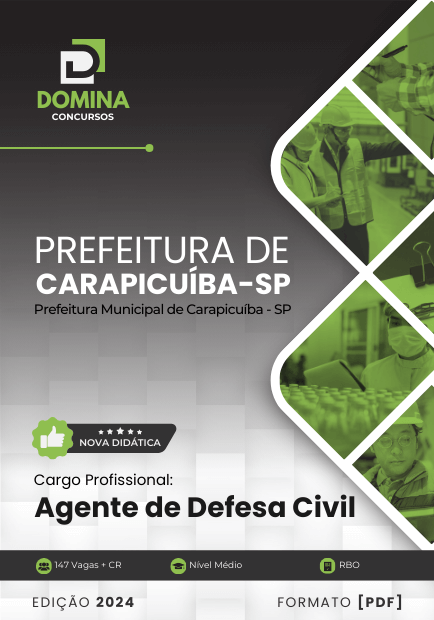 Apostila Agente de Defesa Civil Carapicuíba SP 2024