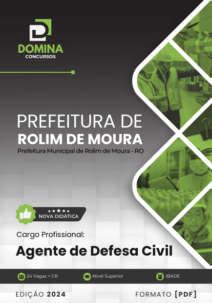 Apostila Agente de Defesa Civil Rolim de Moura RO 2024